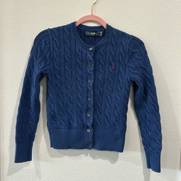 Polo Ralph Lauren Cable Knit Long Sleeve Cardigan, RTR - Picture 5 of 8